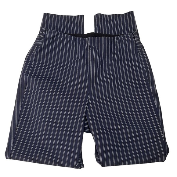 Rag & Bone Simone Navy Blue Twill Pinstriped Trouser Pants Women’s 8 - Picture 9 of 13